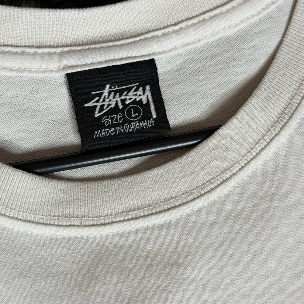 STUSSY DOLLIE PIGMENT DYED TEE NATURAL - LARGE NWOT Size Large - Picture 7 of 8